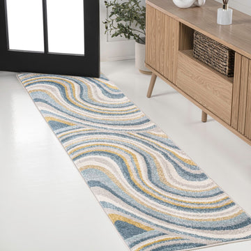 Flow Abstract Swirl Area Rug